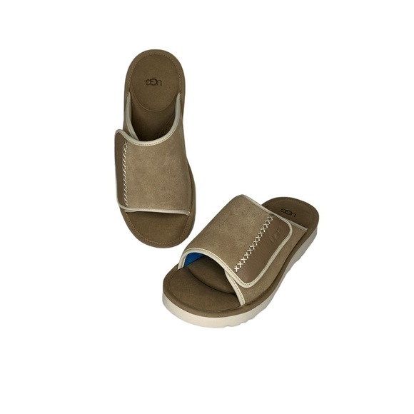 UGG Men’s Goldencoast Slide Sand Santorini Slippers Sanda - Picture 9 of 14